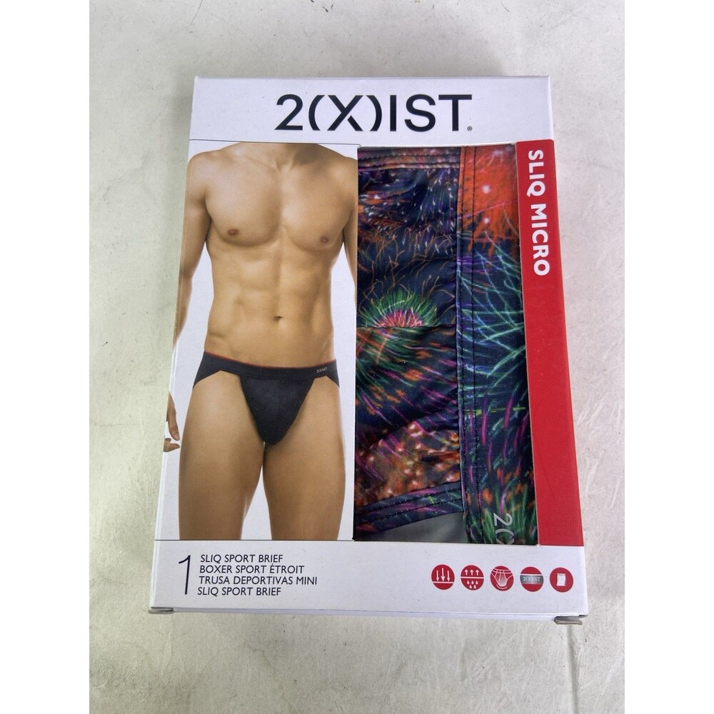 2xist Sliq Micro Sport Brief Underwear Multicolor Mens Size M